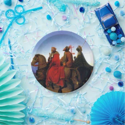De drie Wisemen Papieren Bordje (Feest)