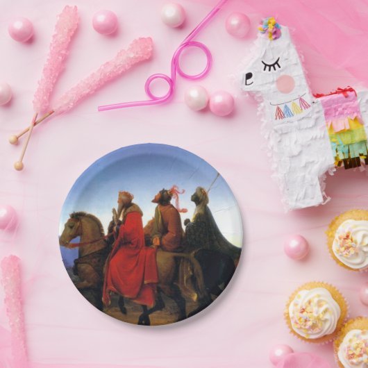 De drie Wisemen Papieren Bordje (Feest)