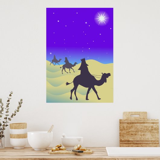 De drie Wisemen Poster (Keuken)