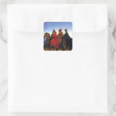 De drie Wisemen Vierkante Sticker (Tas)