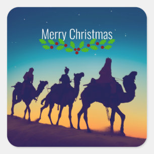 De drie Wisemen Vierkante Sticker