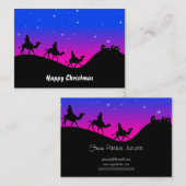 De drie Wisemen, vrolijk kerstfeest Visitekaartje (Voorkant / Achterkant)