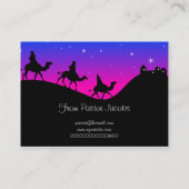 De drie Wisemen, vrolijk kerstfeest Visitekaartje (Achterkant)