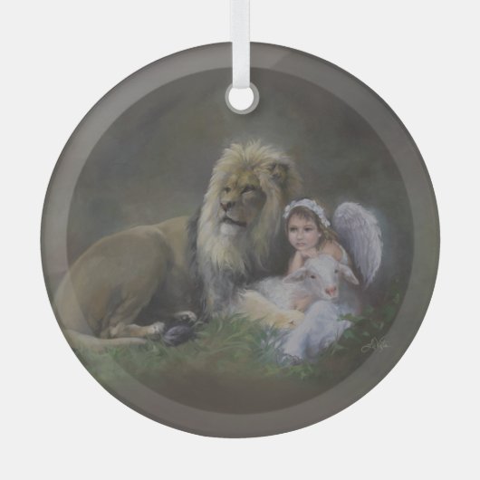 De drie zegels glas ornament (Voorkant)