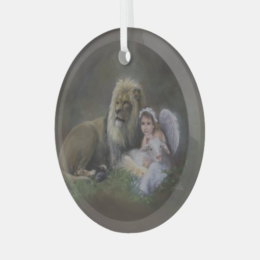 De drie zegels glas ornament (Voorkant links)