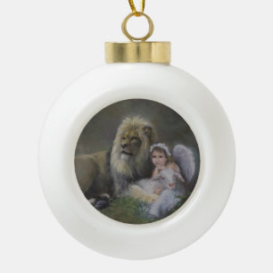 De drie zegels keramische bal ornament