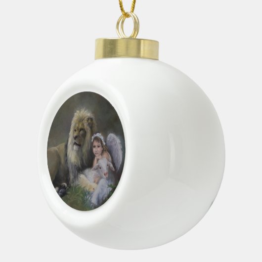 De drie zegels keramische bal ornament (Rechts)