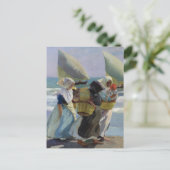 De drie zeilen - Joaquin Sorolla Briefkaart (Staand voorkant)