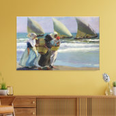 De drie zeilen - Joaquin Sorolla Canvas Afdruk (Insitu (Woonkamer))