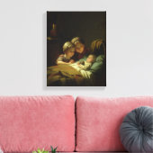 De drie zussen canvas afdruk (Insitu (Woonkamer))