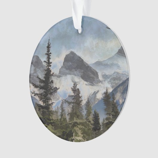 De drie zussen - de Canadese Rocky Mountains Ornament (voorkant)