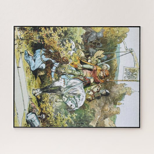 "De drie zussen" ~ feiale tabel ~ * ~ Legpuzzel (Horizontaal)