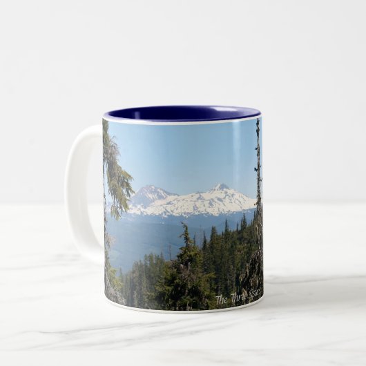 De drie zussen tweekleurige koffiemok (Voorkant links)