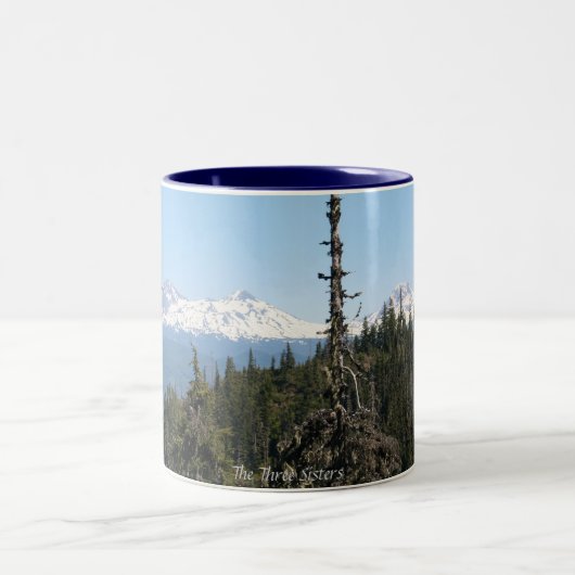 De drie zussen tweekleurige koffiemok (Center)