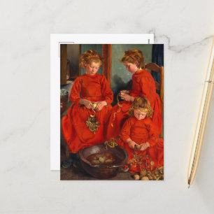 De drie zussen van Leon Frederic Feestdagenkaart