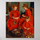 De drie zussen van Leon Frederic Poster (Voorkant)