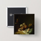 De drie zussen vierkante button 5,1 cm (Voorkant /achterkant)