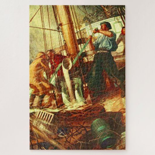 "De driehoekige schoener Ada Barker" Legpuzzel (Verticaal)