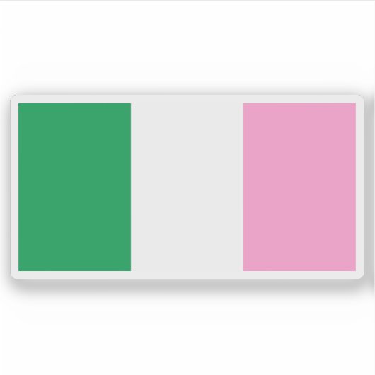 De driekleurenvlag van Newfoundland, Canada Sticker (Voorkant)