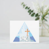 De drietriek - God de Vader Zoon en Heilige Geest Briefkaart (Staand voorkant)