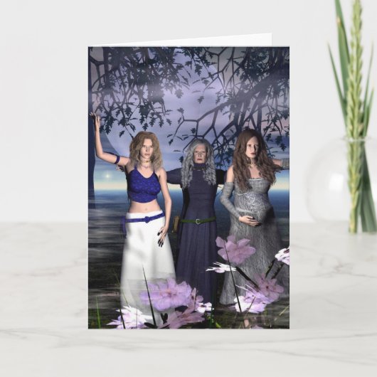 De drievoudige Godin Kaart (Voorkant)