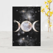 De drievoudige Maansteen van de Maan Kaart (Gele Bloem)