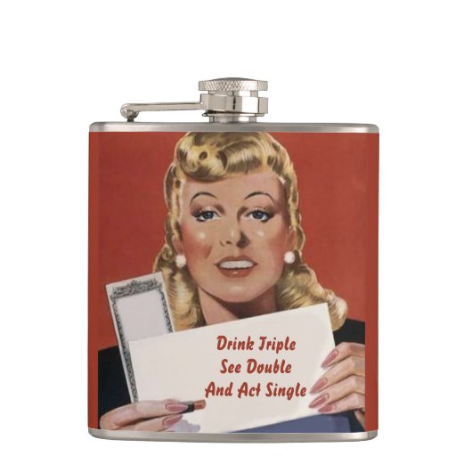 De drievoudige van de Drink van de douane, zien du Heupfles (Voorkant)