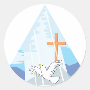 De Drievuldigheid - God de Vader Zoon en Heilige G Ronde Sticker