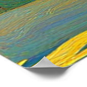 De drieweg sprint Parijs-Roubaix 1981 schilderij Poster (Hoek)