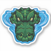 De drijvende alligator sticker (Voorkant)