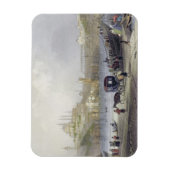 De drijvende brug, Istanbul, gegraveerd door J.C.  Magneet (Verticaal)