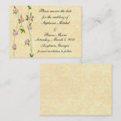 De drijvende ijver sparen de Datum Visitekaartje (Voorkant / Achterkant)