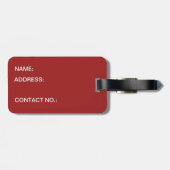 De drijvende stad bagagelabel (Achterkant horizontaal)