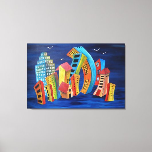 De Drijvende Stad Canvas Afdruk (Voorkant)