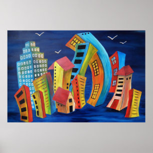 De drijvende stad poster