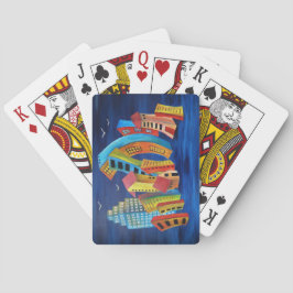 De drijvende stad speelkaarten