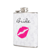 De Drink fles van Pink Lips Bride Heupfles (Links)