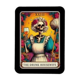 De Drink huisvrouw Tarot Kaart magneet