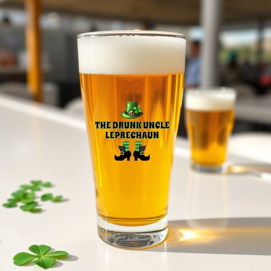 De Drink Oom Leprechaun Grappig St. Patrick's Day Glas