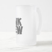 De Drink Review Bevroren Beer Stein Matglas Bierpul (Voorkant rechts)