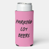 De Drink van de Beers van de Parking Lot Seltzer Blikjeskoeler (Seltzer Achterkant)