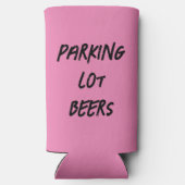 De Drink van de Beers van de Parking Lot Seltzer Blikjeskoeler (Achterkant)