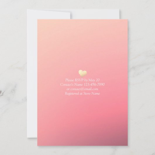 De Drink van de EAT van het huwelijk & van de Part Kaart (Achterkant)