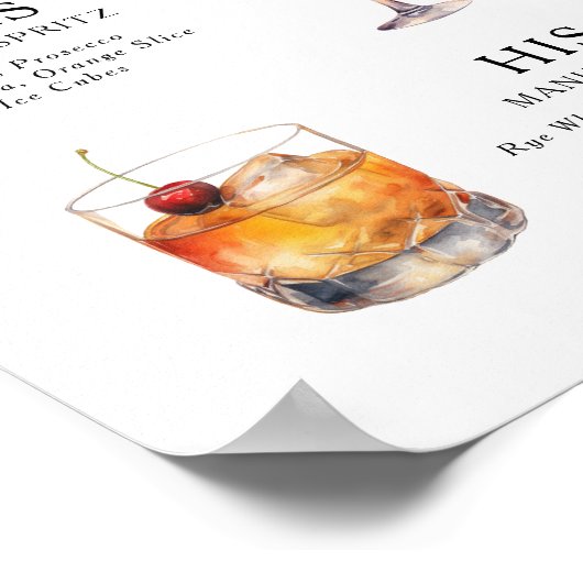 De Drink van de handtekening het Poster van het Ko (Hoek)