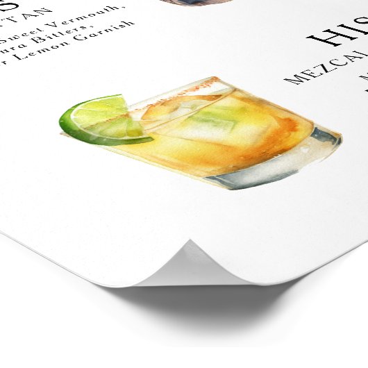 De Drink van de handtekening het Poster van het Ko (Hoek)