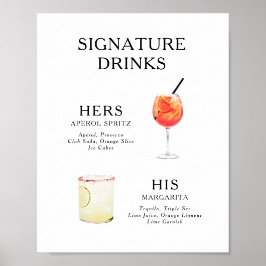 De Drink van de handtekening het Poster van het Ko (Voorkant)