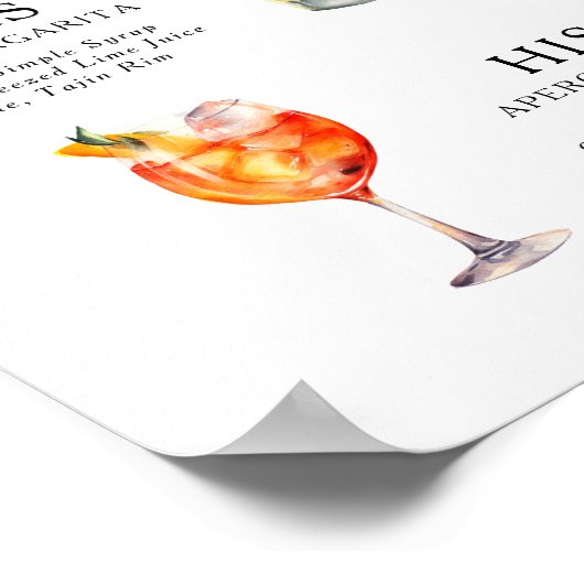 De Drink van de handtekening het Poster van het Ko (Hoek)