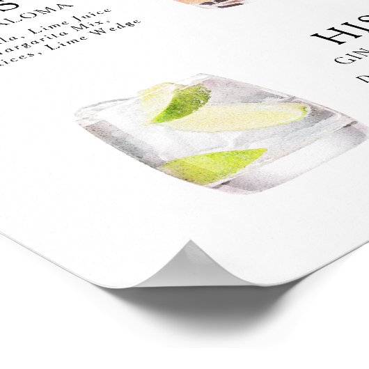 De Drink van de handtekening het Poster van het Ko (Hoek)