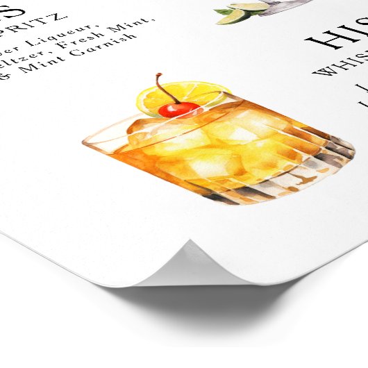 De Drink van de handtekening het Poster van het Ko (Hoek)