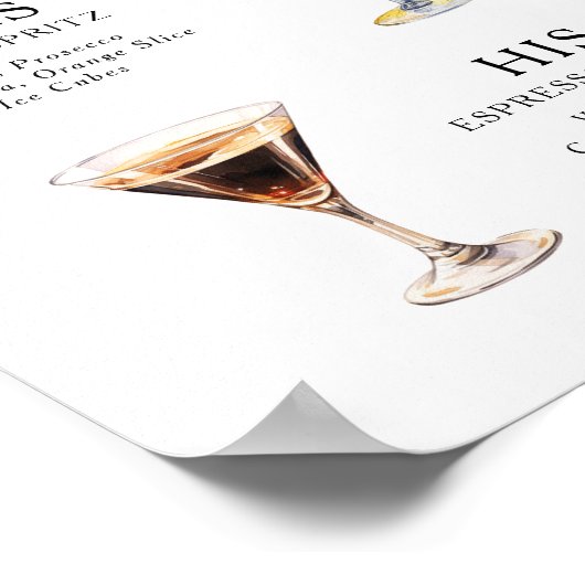 De Drink van de handtekening het Poster van het Ko (Hoek)